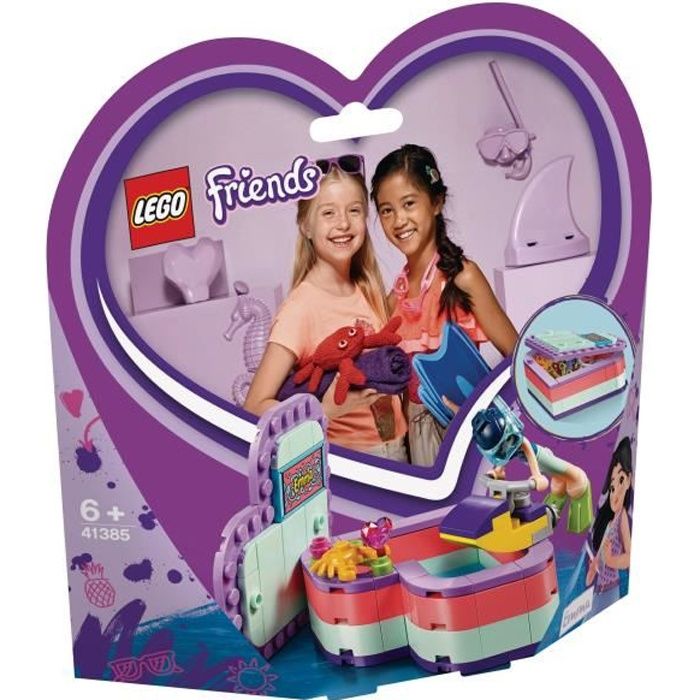 LEGO® Friends 41385 La boîte cœur d'été d'Emma - Cdiscount Jeux