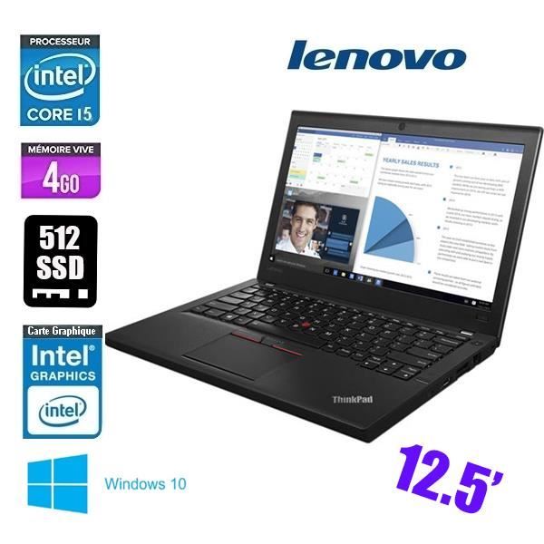 Top achat PC Portable LENOVO THINKPAD X260 I5 4GO 512SSD pas cher