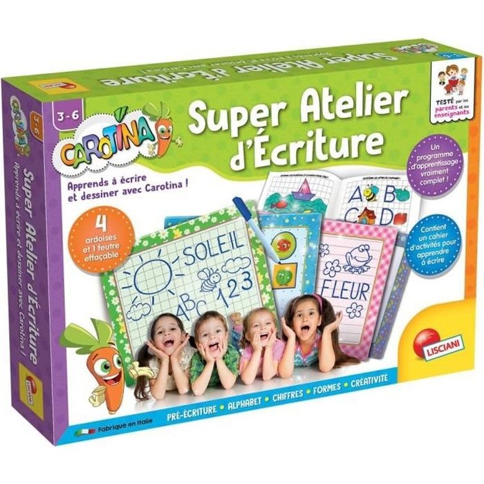 jeux educatif - lisciani- ecole d'ecriture educatifs – super atelier d’ecriture fr65455 multicolor