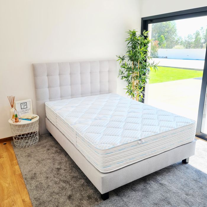 Matelas 140x200 cm Thermotec 24cm mémoire de forme ferme indépendance du couchage face été/hiver