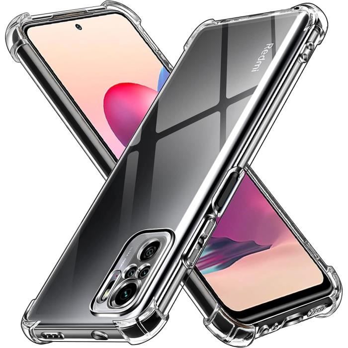 ebestStar - Cover per Xiaomi Mi 10 Lite, Custodia Silicone Trasparente, Protezione TPU Antiurto, Bordi Rinforzati, Trasparente + Vetro Temperato x2