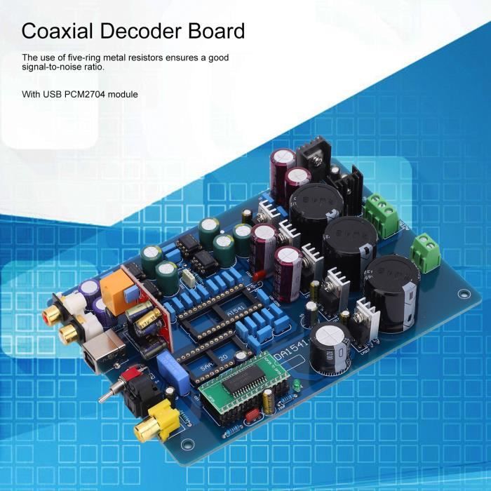 Carte DAC ES9039Q2M JOLOOYO - Décodeur Audio Coaxial/optique/I2S, Haute Résolution DSD512