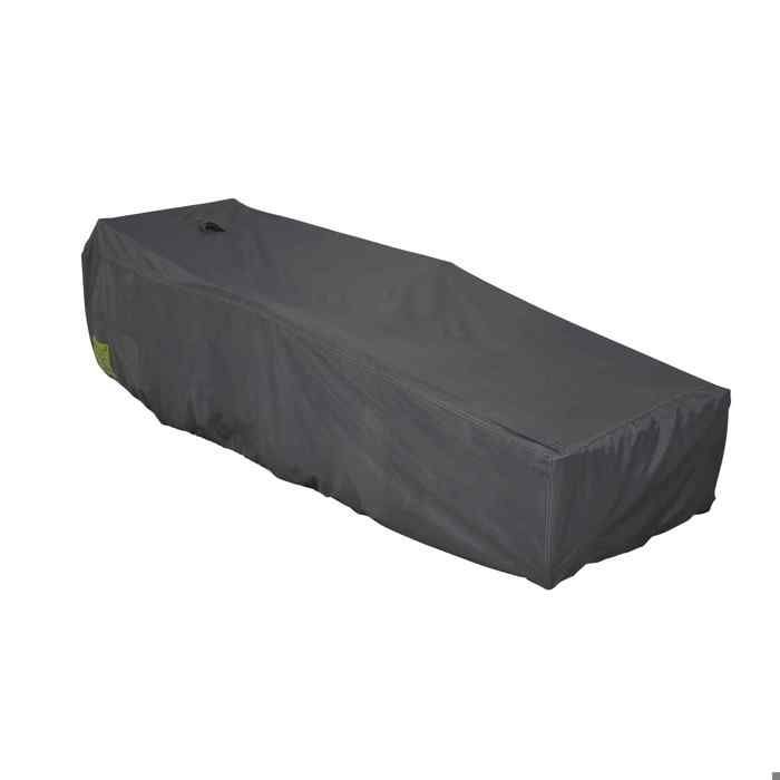 Housse de transat et bain de soleil polyester gris