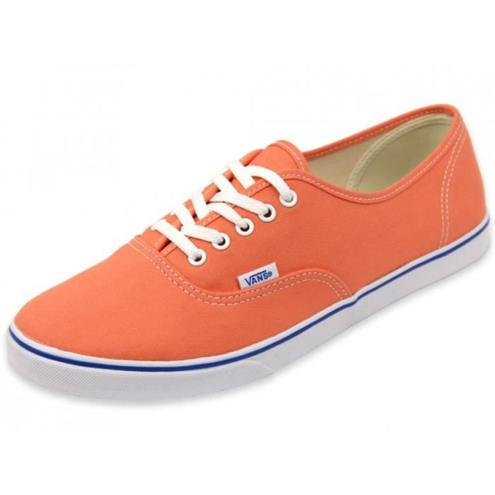 vans authentic lo pro orange