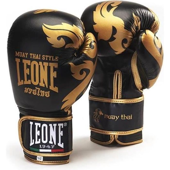 Leone Gants De Boxe Muay Thai Homme Noir Prix Pas Cher Cdiscount
