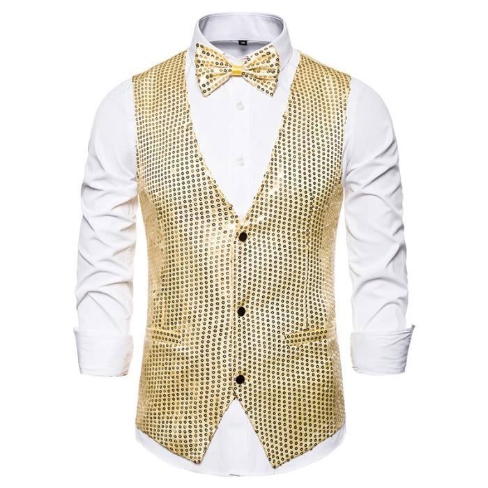 Veste de costume (et gilet) à paillettes