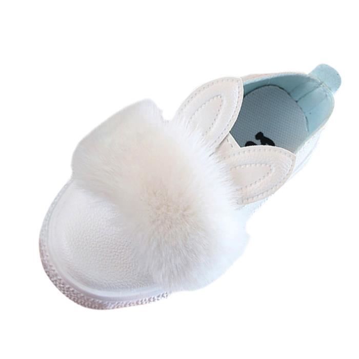 Enfants Tout Petits Bebe Fourrure Espadrille Filles Lapin Mignon Doux Anti Derapant Chaussures Simples Blanc Blanc Cdiscount Enfants Tout Petits Bebe Fourrure Espadrille Filles Lapin Mignon Doux Anti Derapant Chaussures Simples Blanc Blanc Cdiscount
