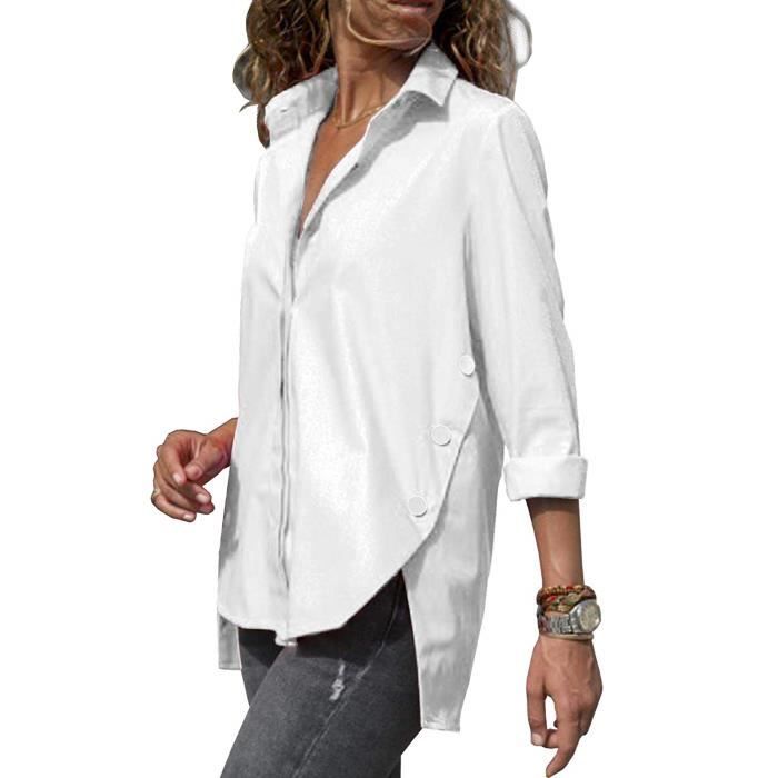 LAEMILIA Sweat-Shirt à Capuche Chemisier Femme Longues Manches Carreau T-Shirt Top Blouses
