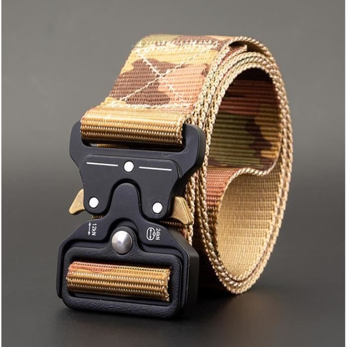 Mens Boucle Longue Toile Ceinture En Nylon Ceinture Web Ceinture De