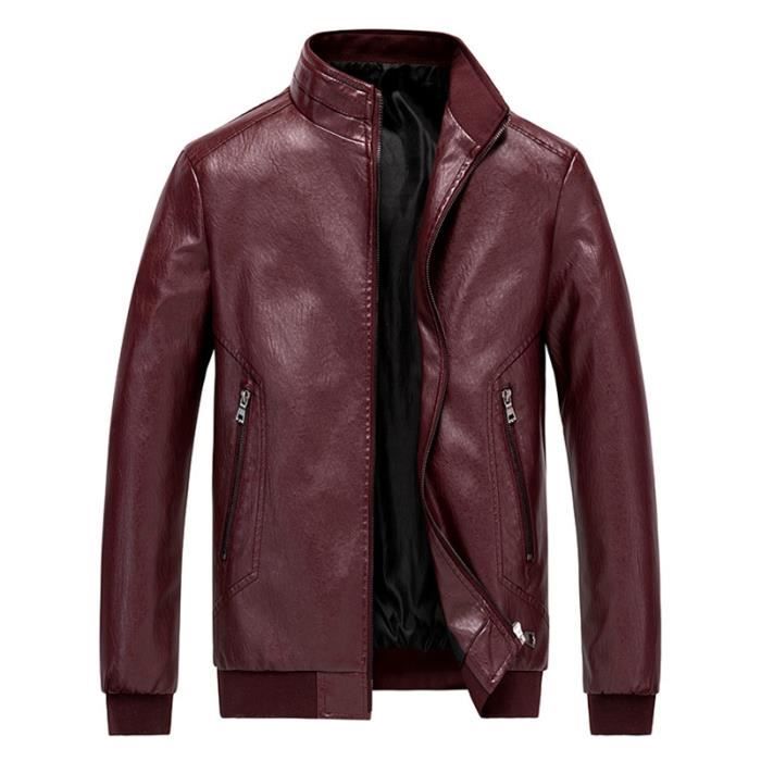 Veste En Cuir Pour Homme Style Steampunk - Col Montant, Coupe Normale - Printemps/automne - Look Rétro Pour Carnaval, Soirée à Thème