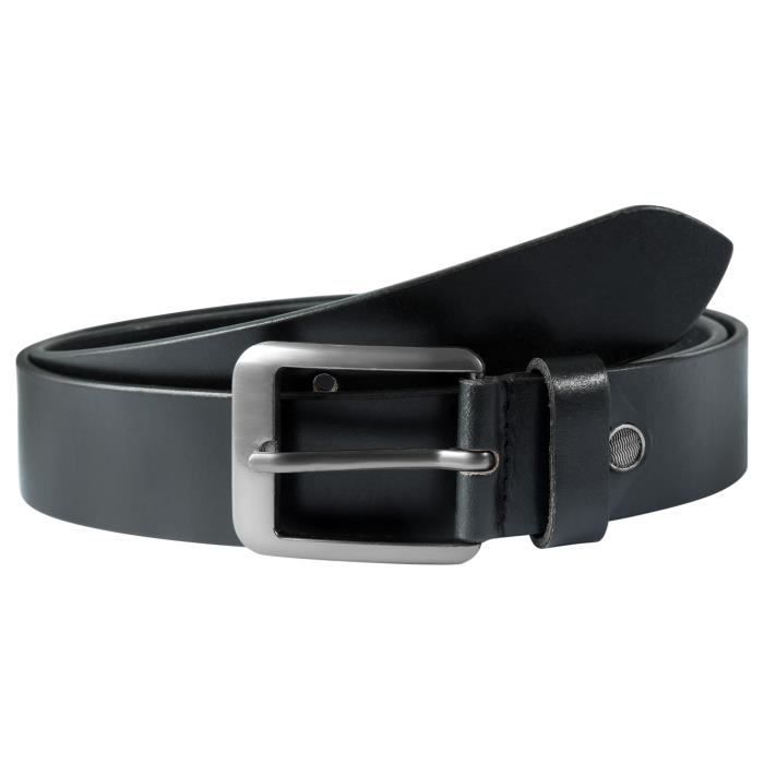 Ceinture En Cuir Homme à Boucle Cliquet Automatique - Largeur 35mm, Taille Réglable 110-130cm - Cadeau Élégant - 6