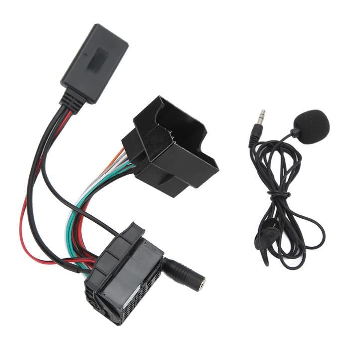 OMABETA Câble audio Bluetooth sans fil Harnais de fil Audio sans fil Bluetooth 5.0 pour voiture, remplacement de auto carte