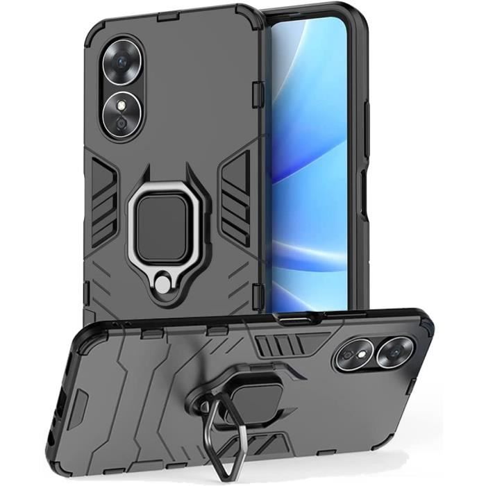 Compatible Oppo A17 4G Coque Résistante Anti Choc avec Anneau Bague Anti Chute béquille [Novago]