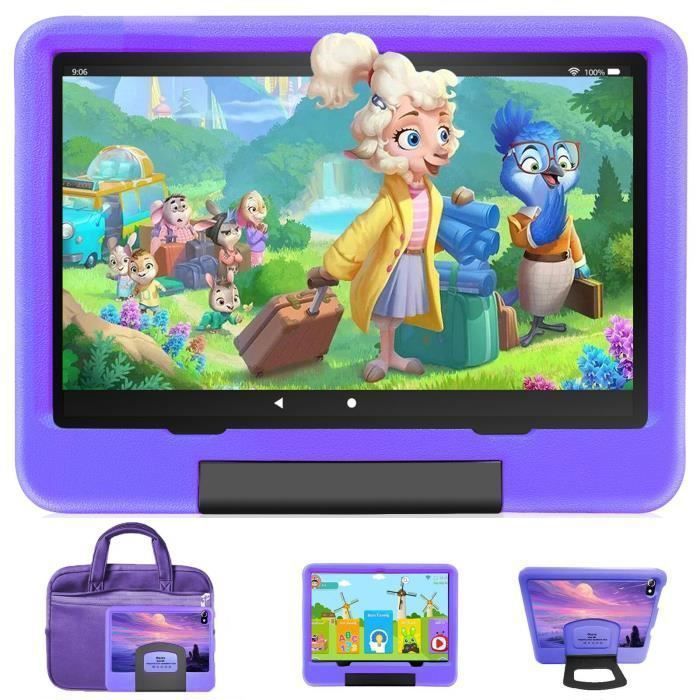 Tablette enfants – IWAWA – 10 Pouces – Android 12 – 6 Go RAM – 128 Go ROM – Caméra 5+8MP