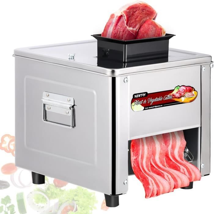 VEVOR Trancheuse Electrique Lame 10 Mm Trancheuse A Jambon 1440 Tr/min Trancheuse Charcuterie En Acier Inoxydable Materiau PC Transparent 850 W Pour B | Leroy Merlin