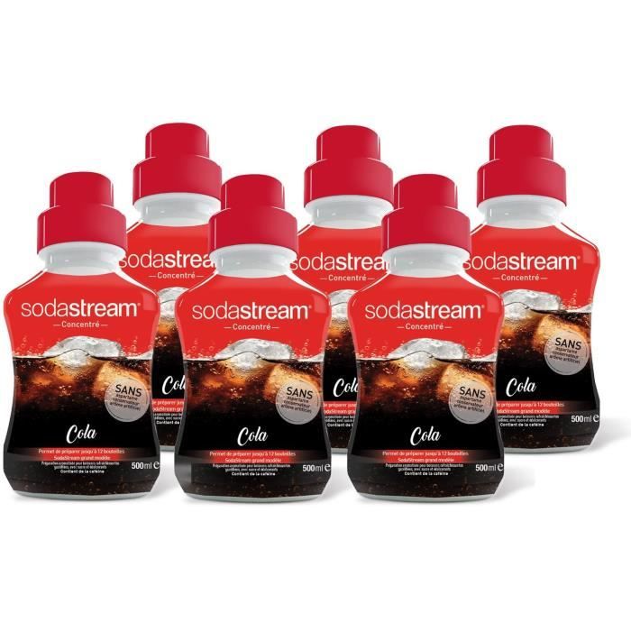 SODASTREAM 3009984- Lot 6 concentrés Sodastream saveur Cola