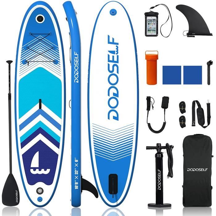 DODOSELF Paddle Gonflable, Stand up Paddle Board pour Adultes et