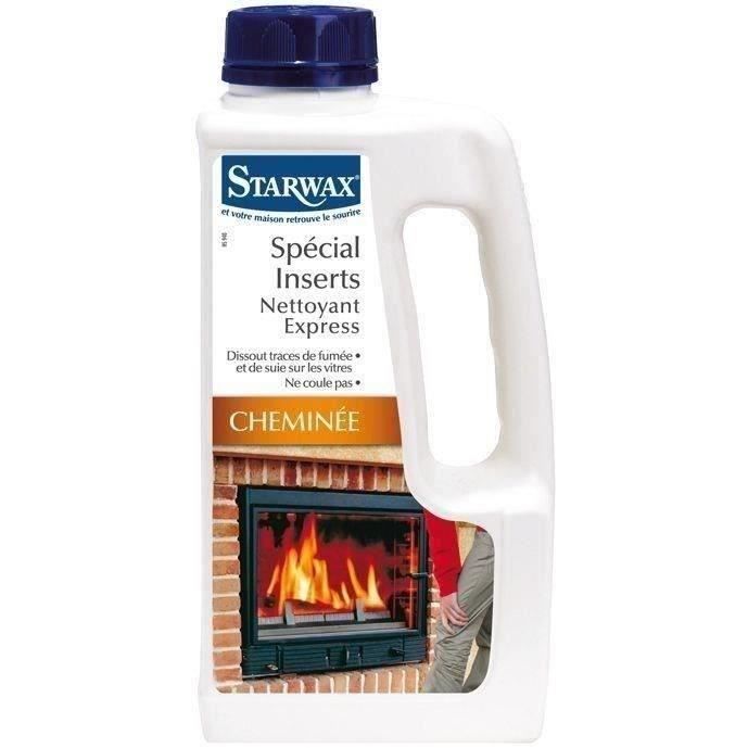 Pack produits de cheminée Starwax: nettoyant insert + buche de