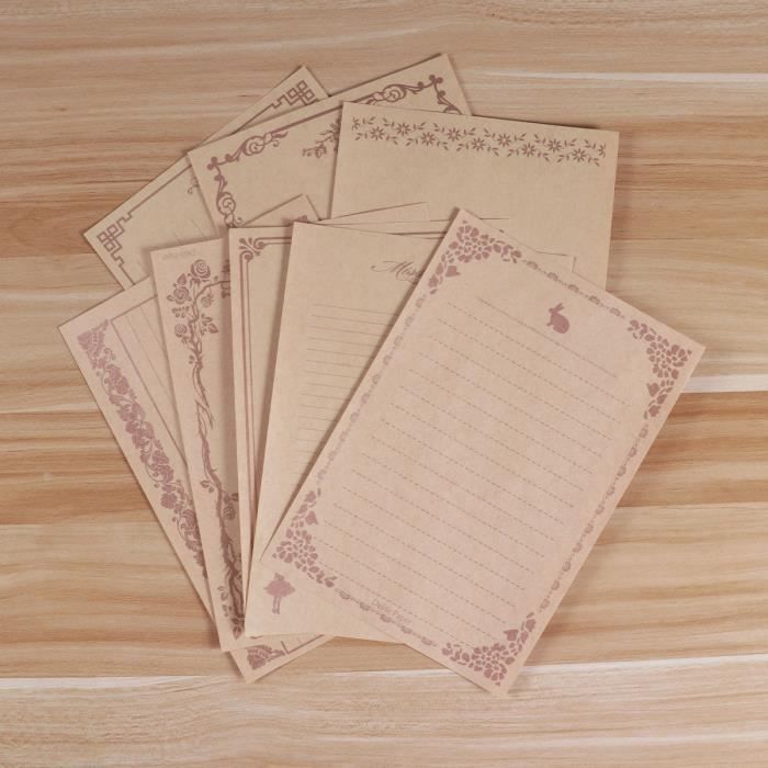 L'ensemble De Papeterie Vintage,96Pièces Enveloppes De Papier