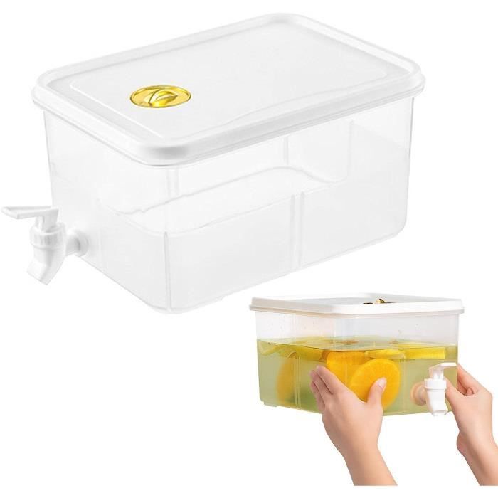 Distributeur De Réfrigérateur Water Fresh 3 Litres - Plastique Multicolore, Pratique Et Élégant
