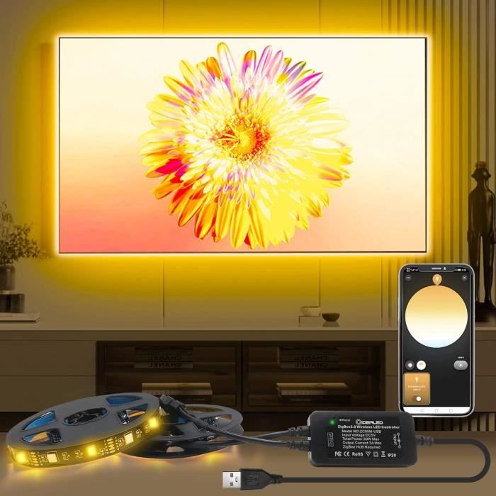 Zigbee Bande Led Usb 3.0 Rgbw À Intensité Variable - 4 M ...