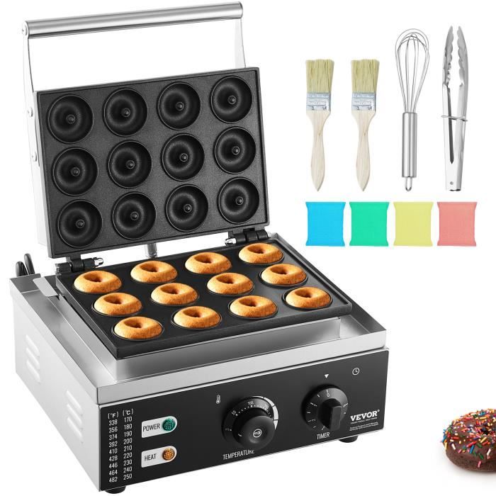Machine à Mini-beignets électrique SOKANY SK-821 - 1200W, 12 Beignets - Revêtement Antiadhésif, Thermostat