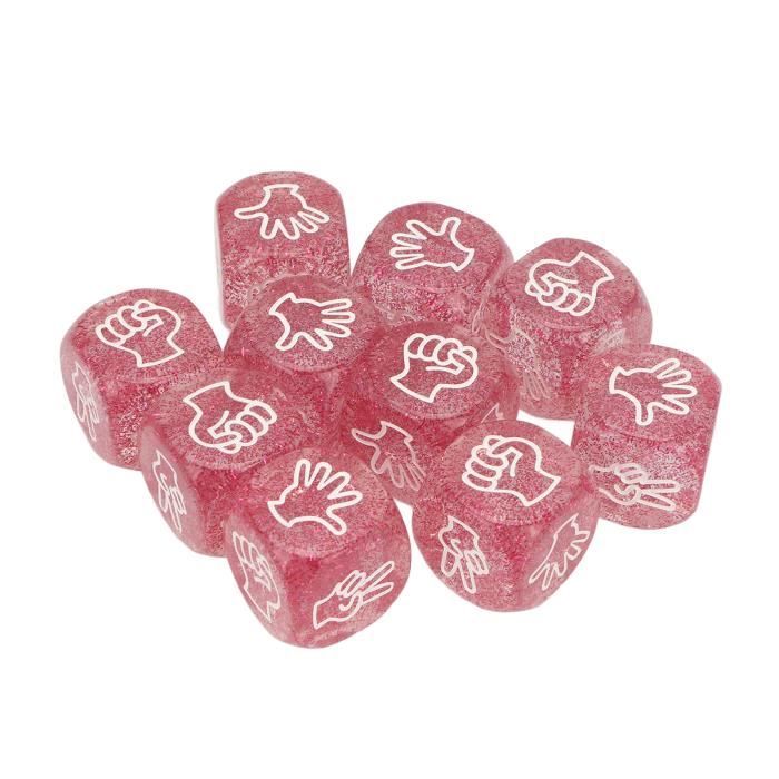 Ensemble de 10 dés à 10 faces (d10) : Source Enchantée