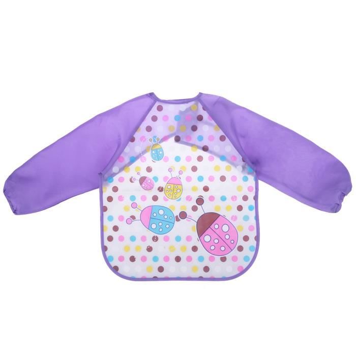 1 Pc Bavoir A Manches Lavable Peinture Resistante Aux Taches Et Odeurs Vetements Tout Petits Bebe Blouse Pour Nourrissons Bavoir Cdiscount Pret A Porter