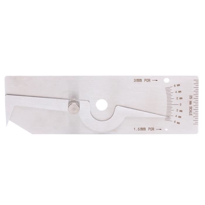 Jauge De Soudure RIVERWELD MG-11 - Jeu 7 Pièces Métrique Pour Mesure Précise Soudures