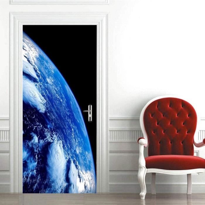 Stickers Porte Chambre Sticker Porte Interieure FOND D'ÉCRAN DE La Maison Autocollant Mural Salon Personnalité EUR 8,42 Stickers Porte Stickers Porte Trompe Loeil