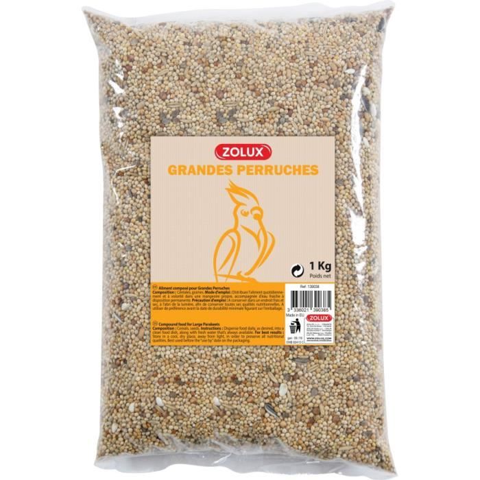aliments composes grandes perruches coussin 1kg