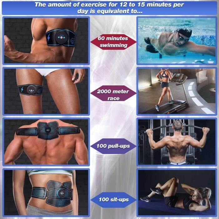 Electrostimulateur Musculaire USB Rechargeable Ceinture