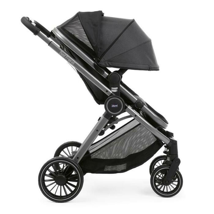 Top Poussette Poussette Chicco Trio Living Noire Baby Stroller