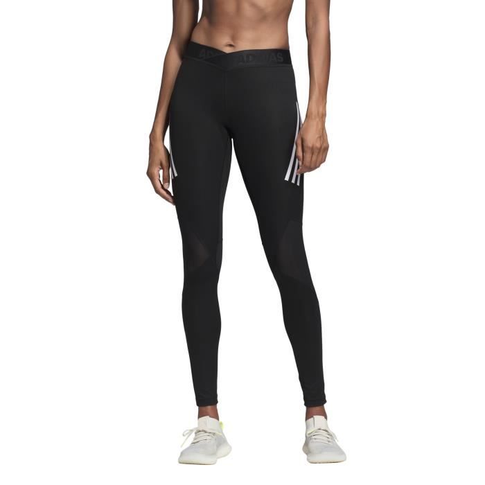 Legging femme adidas Alphaskin Sport 3-Stripes - Effet de compression et  ventilation intégrée - Cdiscount Sport