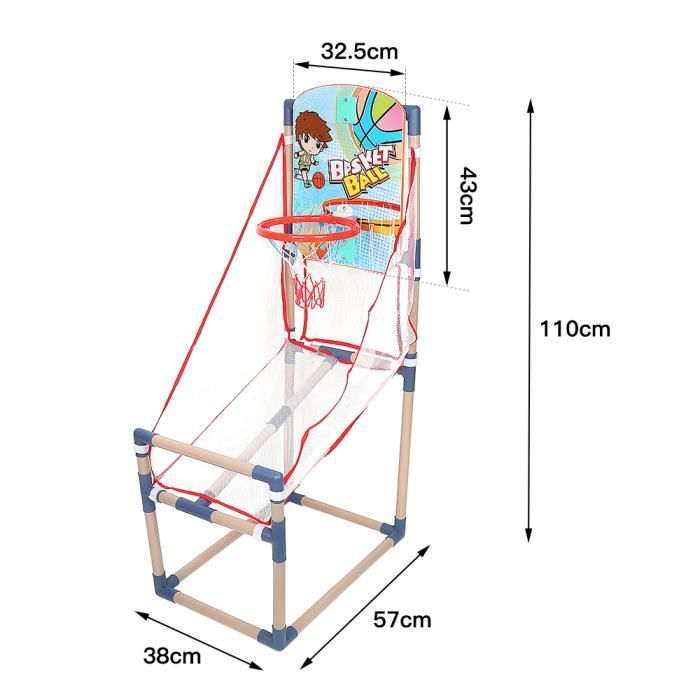 Panier de Basketball pour Enfants 4 en 1 Poteau de basket-ball Réglable