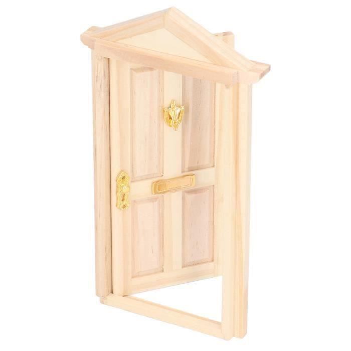 Miniature Maison De Poupée Porte De Grange En Bois De Bouleau Durable Cloison Coulissante Modele Maison De Poupee Meubles Jouet Decoration