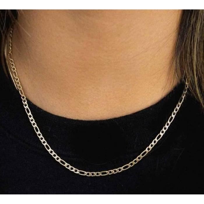 Chaîne Homme & Ado Acier Inoxydable | Maille Figaro Argent 2 à 10mm