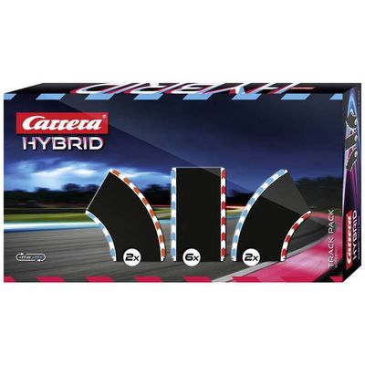 Carrera Hybrid – Lot De 10 Rails Droits 346 Cm, Extension Piste De Course, Accessoire Slot Racing