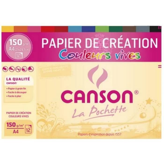 Lot Canson de 4 Pochettes A4 2 Pochettes C Grain blanc 1 Pochette Creation Couleurs Vives 1 Pochette Creation Couleurs Cdiscount Jeux Jouets