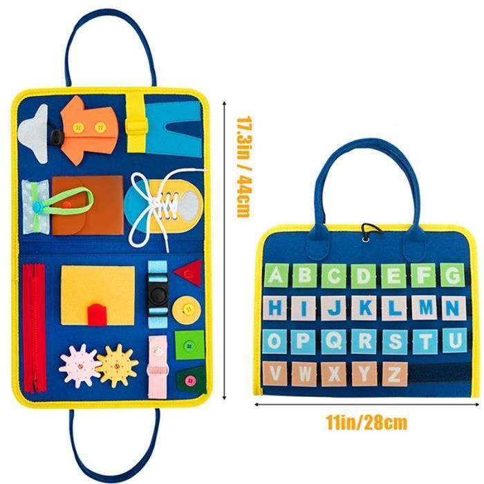Busy Board,Jeux Montessori Jouet Éducatif avec Boutons LED Lumineux,Jouets sensoriels en Bois pour Tout-Petits,cadeau de Noël | Rakuten