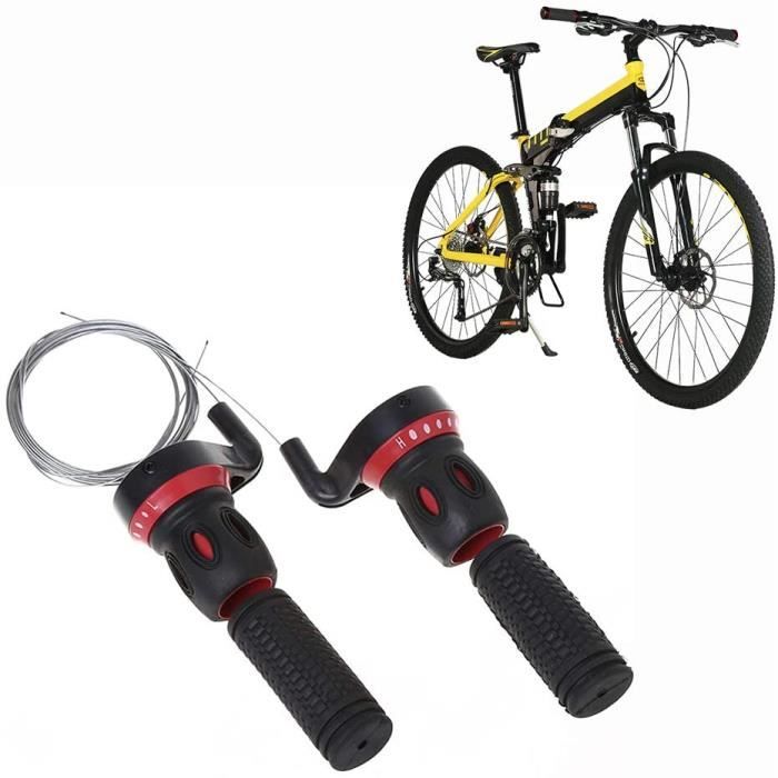 Manettes Vitesse VTT 3x7 Vitesses – Combo Shifters Gauche/droite Avec Câbles, Indicateur De Vitesse, Alliage Alu