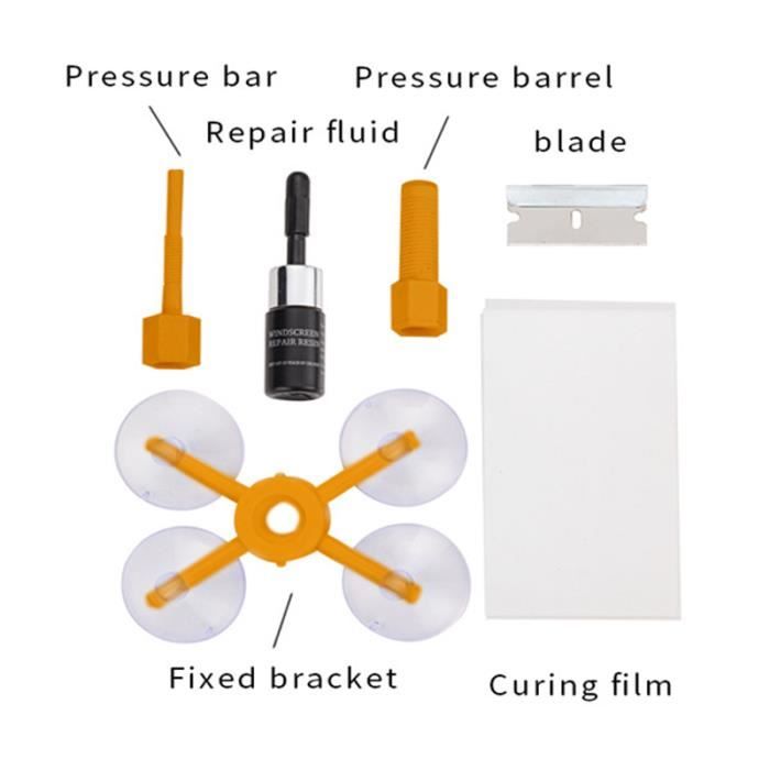 Seringue - Kit de réparation de pare brise, Réparation rapide de pare brise  de voiture, Outil de réparation d - Cdiscount Bricolage