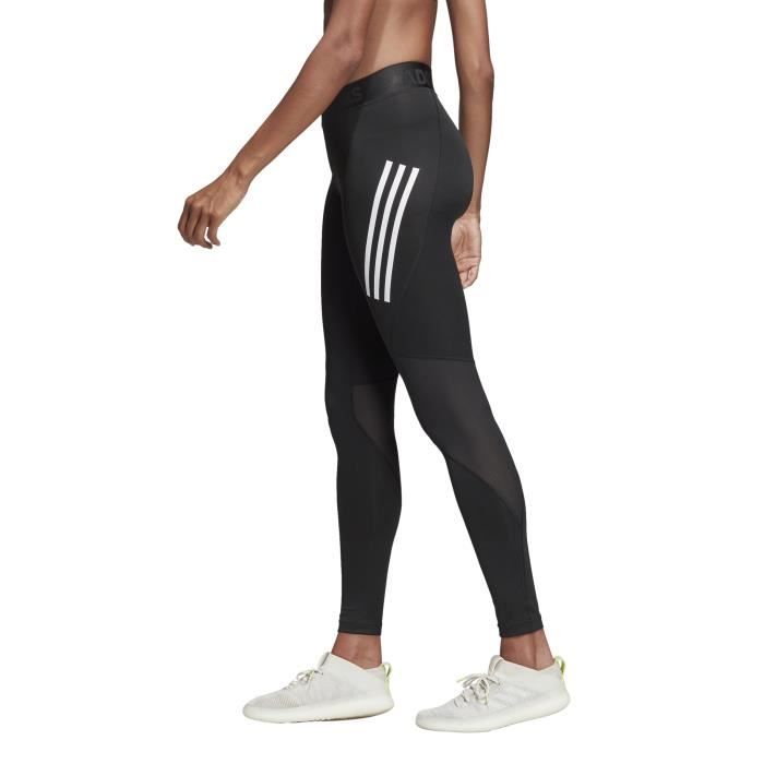 Legging femme adidas Alphaskin Sport 3 Stripes Effet de compression et ventilation integree Cdiscount Sport