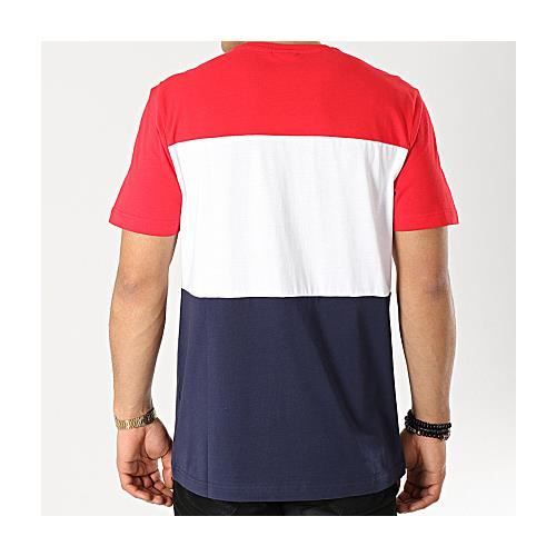 T shirt fila bleu online blanc rouge