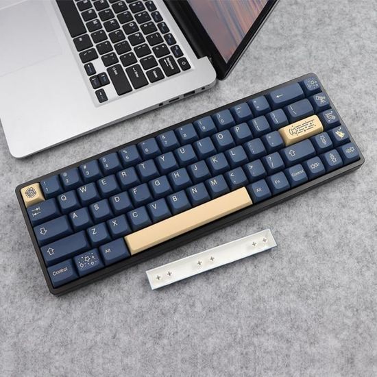 Clavier Mécanique Keycaps, Orange Bleu Beige Xda Hauteur 128 Touches