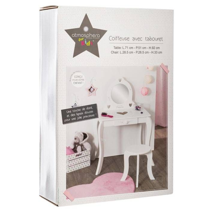 Atmosphera Créateur D'intérieur - Coiffeuse Et Tabouret - 9