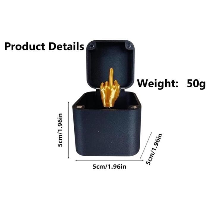 Boîte surprise pour majeur (paquet de 4) - Coffret cadeau majeur pour l'activation par ressort - Assemblage requis - Bâillon fantaisie - France