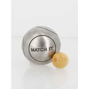 Boules de pétanque Match it inox 76mm strie1 - Obut - Sport Boules de pétanque Match it inox 76mm strie1 - Obut - Sport