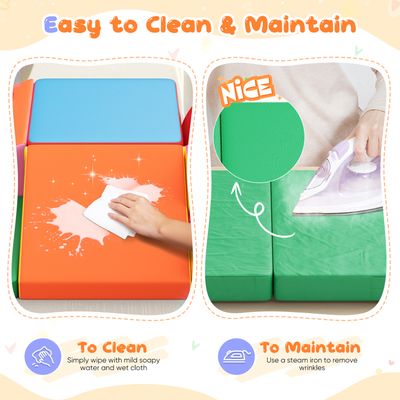 STYPLZ Parcours motricité bébé,Toboggans d'intérieur et Structures de Jeux,Bloc Mousse motricité bébé de Souples géants en Mousse,Jouets d'escalade pour Les Tout-Petits de 1 à 3 Ans (JM-99887