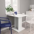 Table de cuisine salon 4803®MODE - Blanc - Carré - Haut de gamme-0